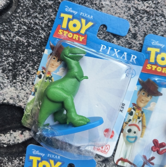 Toy Story Disney Pixar Figures Set Of 4 Rex Buzz Bo Beep Forky Collection New - Picture 2 of 5